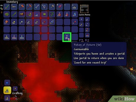 How do you teleport to a random location in Terraria ?