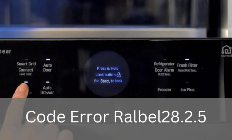 Code Error Ralbel28.2.5